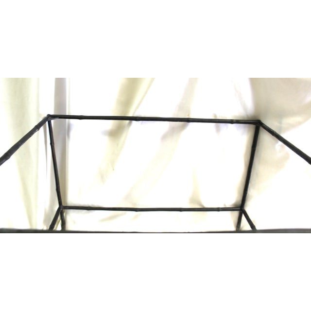 Mid Century Bronze Cast Bamboo Side table . For Sale - Image 16 of 17