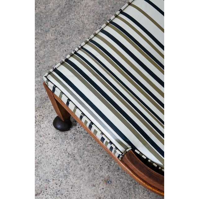 1960s Mid Century Modern Dining Chairs Set 4 Walnut Rolling Vintage Casters X Frame For Sale In Sacramento - Image 6 of 12