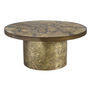 Maitland-Smith Flow Round Base Cocktail Table For Sale