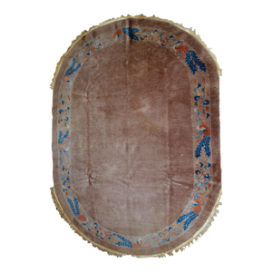 1910s, Handmade Antique Chinese Art Deco Rug 5.1' X 8.3'