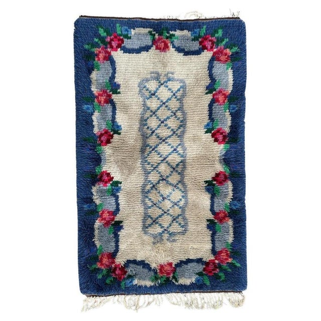Scandinavian Rya Rug, 1960s For Sale - Image 18 of 18