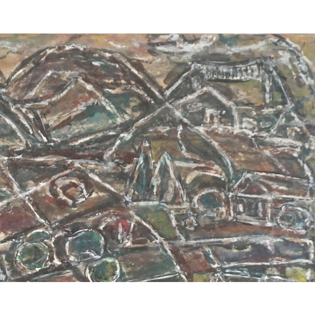 Abstract Expressionist painting of Bay Area Hills by Honora Berg Berkeley San Francisco Bay Area abstract expressionist...