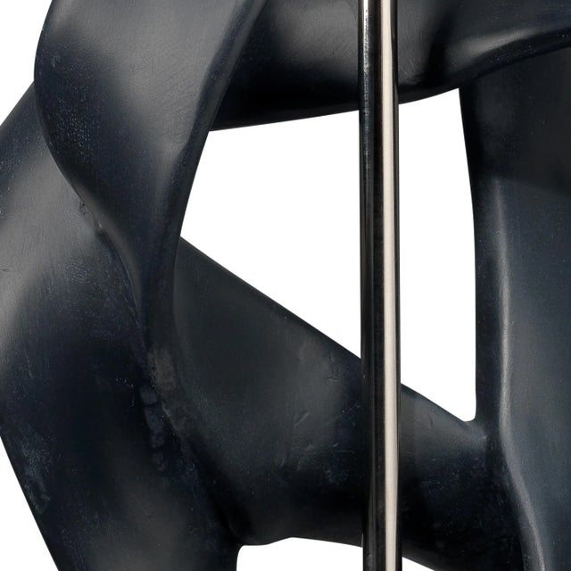 Modern Jamie Young Intertwined Table Lamp in Black For Sale - Image 3 of 4