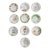 Set of 10 Anna Weatherley Botanical Treasure Garden Rim Soup Bowl 8.75" For Sale