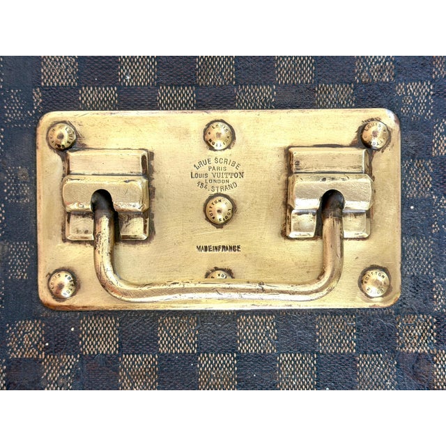 Rare Early Louis Vuitton Damier Steamer Trunk with Ballantine Family Provenance For Sale - Image 14 of 18