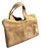 A Luxury 1960s Light Brown Suede Leather Italian Hand-Bag For Sale