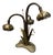 Floral Lamp in Brass and Copper, 1960s For Sale