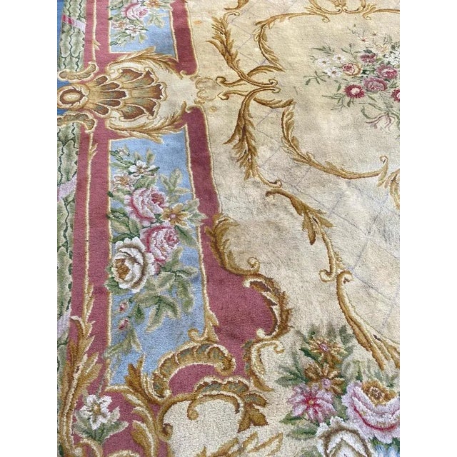 1950s Large European Savonnerie Rug For Sale - Image 5 of 18