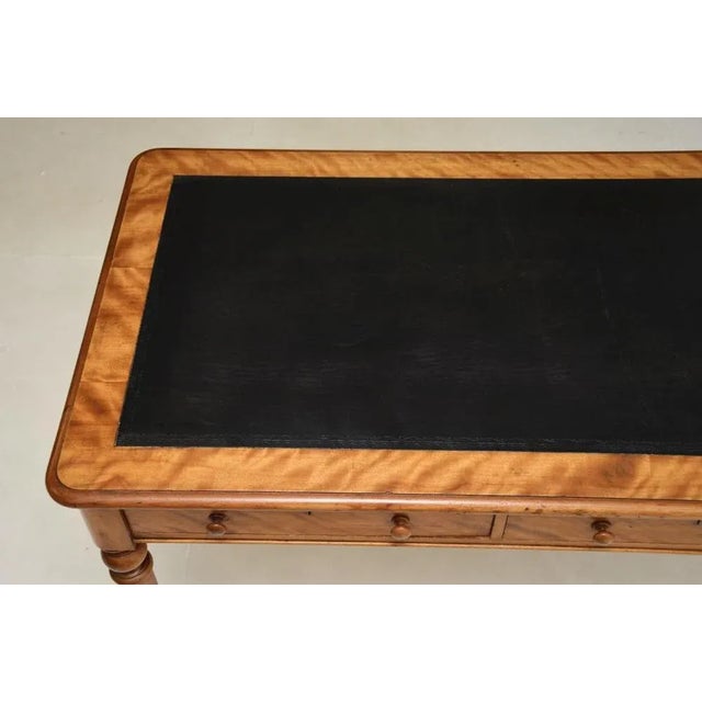 Mid 19th Century Victorian Satinwood Writing Desk, 1840s For Sale - Image 5 of 10