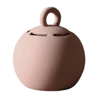 Small Salvadané Piggy-Bank in Clay by Domenico Orefice for Man de Milan For Sale
