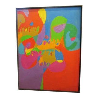 Abstract Painting by Bill Hyde, Bohemian Grove Motto For Sale