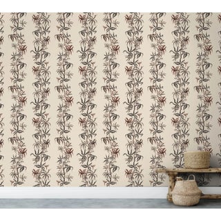 Brier and Byrd - Vertical Fern - Espresso on Vanilla For Sale