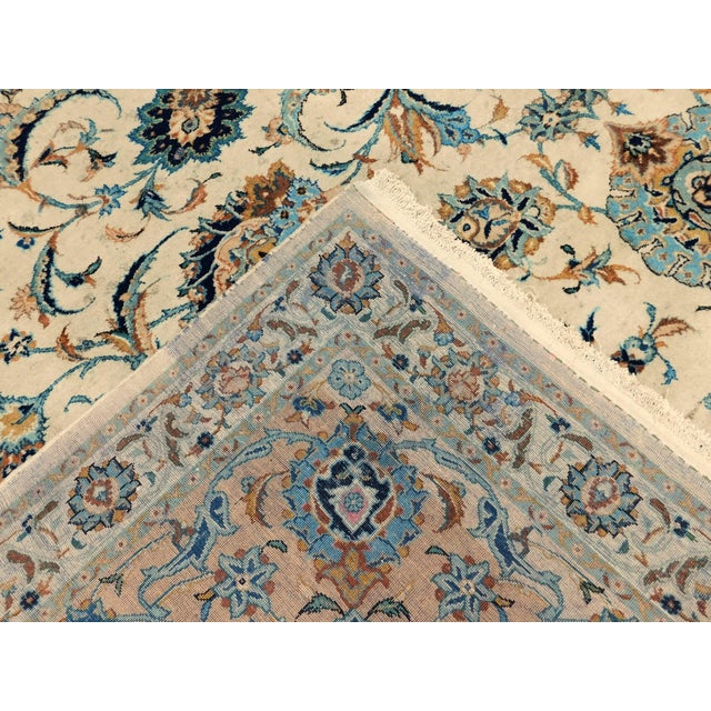 Distressed Vintage Persian Kashan Rug. 10'x 13'4" For Sale - Image 14 of 17