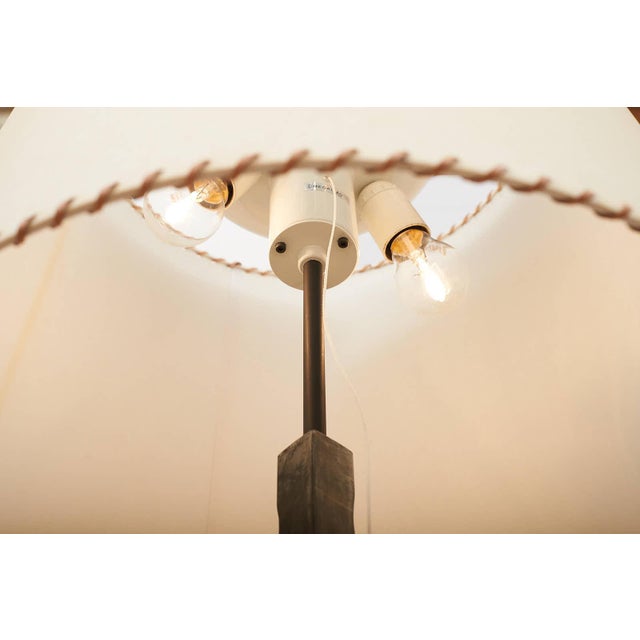 Brutalist Floor Lamp with Wrought Iron Base and Frame from Megal, 1960s For Sale - Image 11 of 15