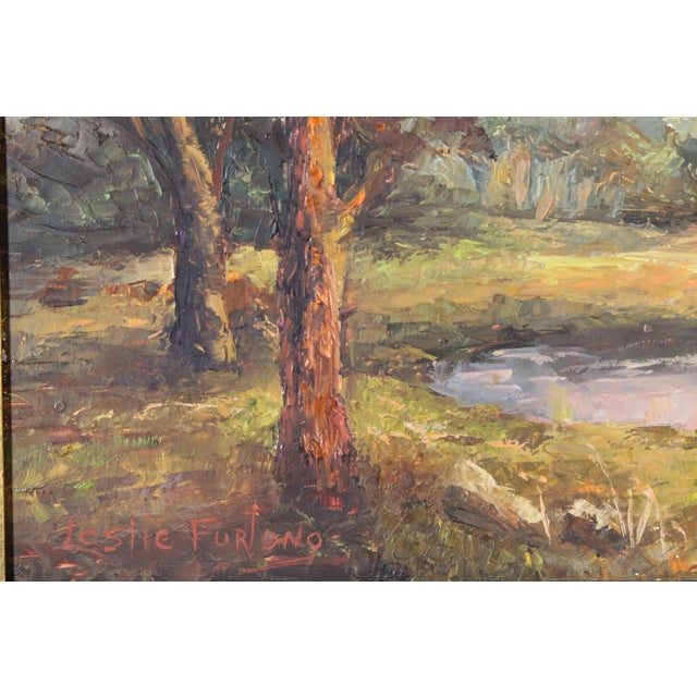 Impressionist Landscape Painting by Leslie Furlong (1905-1989) For Sale In Los Angeles - Image 6 of 11