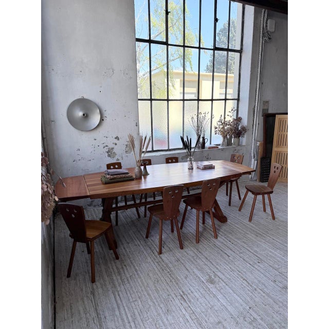 Table and Chairs Set by Malmvall, 1950s, Set of 9 For Sale - Image 9 of 18