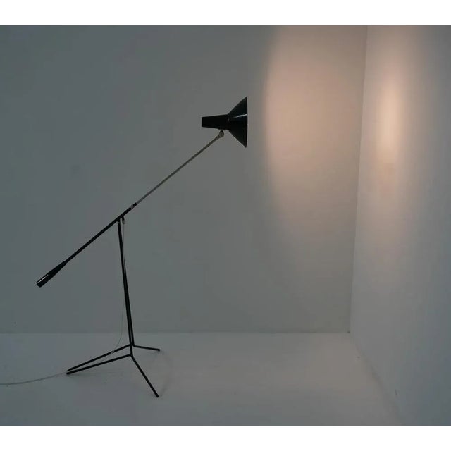 Mid-Century Swedish Model E1780 Floor Lamps attributed to ASEA, 1950s, Set of 2 For Sale - Image 10 of 11