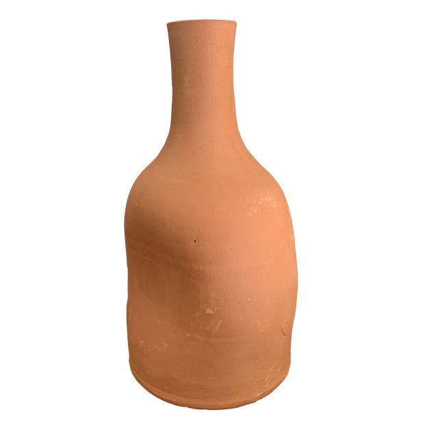 Modern Terracotta Form Vase For Sale