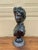 Brown Vintage Neoclassical Apollo Belvedere Bust Sculpture on Pedestal For Sale - Image 8 of 11