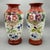 A highly decorative matching pair of late 19th-century Victorian hand-blown opaline milk glass statement vases (circa...