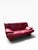 1980s Postmodern Red Leather Sofa in the Style of Nicoletti Salotti For Sale In Rochester - Image 6 of 8