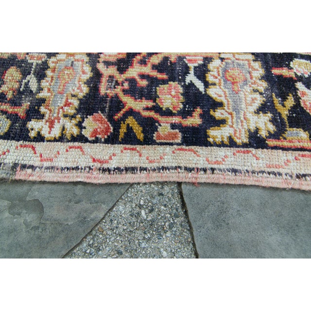 House of Séance - 1980s Vintage Anatolian Aksaray Medallion Wool Pile Hand-Knotted Runner - 3’11” X 10’6” For Sale - Image 10 of 11