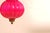 Glass Indian Rajasthani Style Pumpkin-Shaped Pink Hand-Blown Glass Lantern with Brass Accents, 1970s For Sale - Image 7 of 9