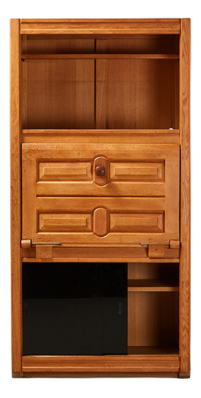 Oak Cabinet by Guillerme and Chambron for Votre Maison, France, 1960s
