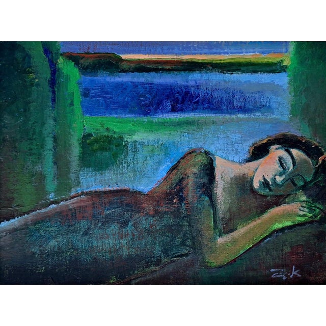 Anna Karpowicz-Westner, Sleeping, Oil on Canvas, in Flawless conditions. Designed from 2000