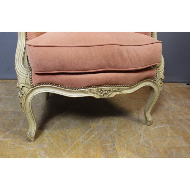 Set of Louis XV Style Bergeres in Painted Beech, 1900s For Sale - Image 12 of 13