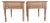 1950's Traditional Style 2 Drawer End Tables/ Nightstands by Lambert Hitchcock a - Pair For Sale