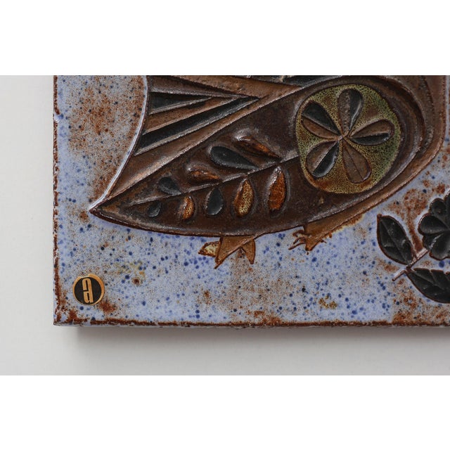 Black Mid‑Century Modern Ceramic Wall Panel by Amphora, Belgium, 1960 For Sale - Image 8 of 11