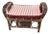 1930s Bohemian Rattan and Bamboo Bench For Sale
