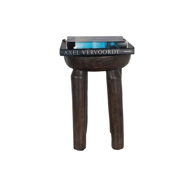 African Mid 20th Century West African Carved Wood Stool For Sale - Image 3 of 7