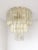 Champagne Italian Luxury Champagne “Tronchi” Murano Glass Flush Mount in Venini Style For Sale - Image 8 of 8