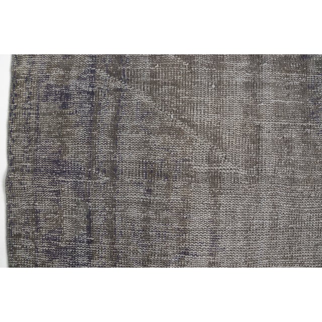 Vintage Anatolian Dark Grey Rug For Sale - Image 6 of 10