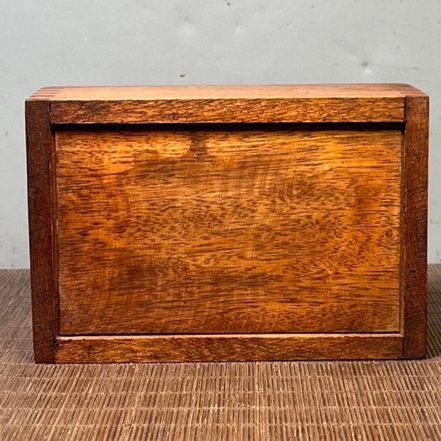 Wood Rosewood Box With Mother of Pearl Bird & Peach Inlay - Chinese Trinket Chest For Sale - Image 7 of 9