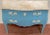 Neoclassical Late 20th Century Palm Beach Blue' Lacquered Commodes With Natural Coquina Stone - a Pair For Sale - Image 3 of 12