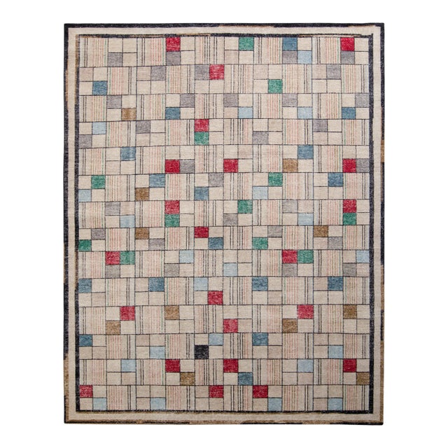 Rug & Kilim’s Broadway Rug in Cream, 9x12 For Sale