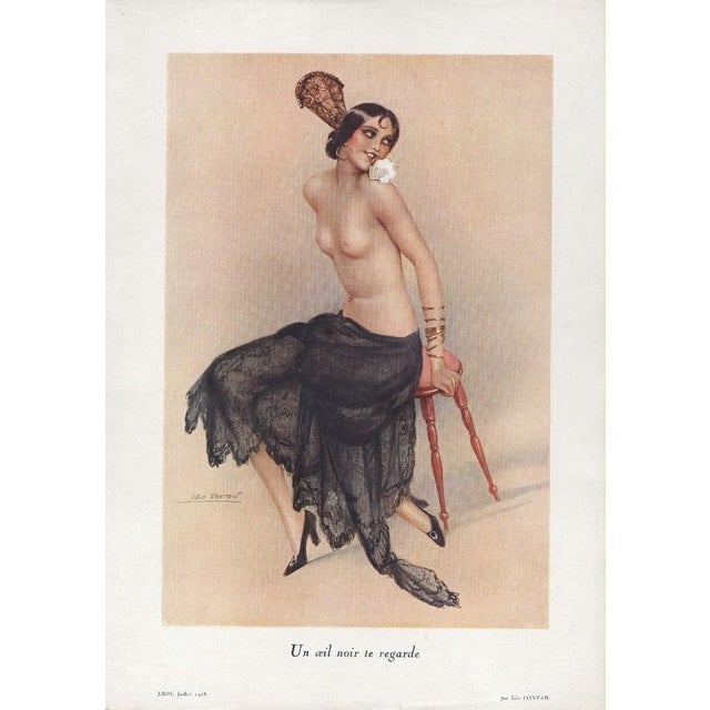 This is an original French lithograph by Leo Fontan (1884-1965) that dates to 1928. Fontan was a French illustrator whose...