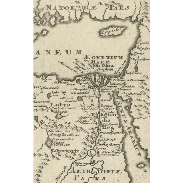 Antique Map of the Region Between the Gulf of Lybia and the Red Sea by Aeg, 1729 For Sale - Image 4 of 7