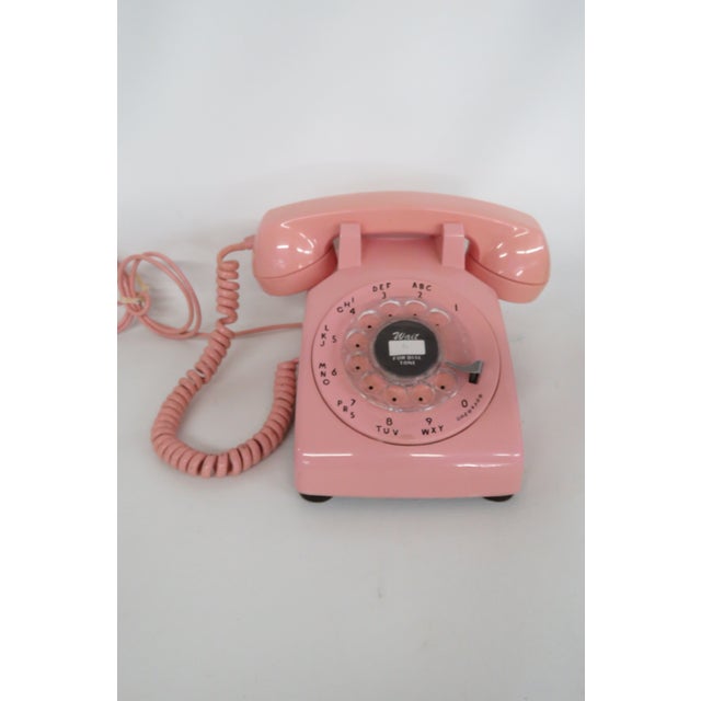 Western Electric Bell System Pink Telephone Classic Rotary Dial Phone 4575b For Sale - Image 9 of 18