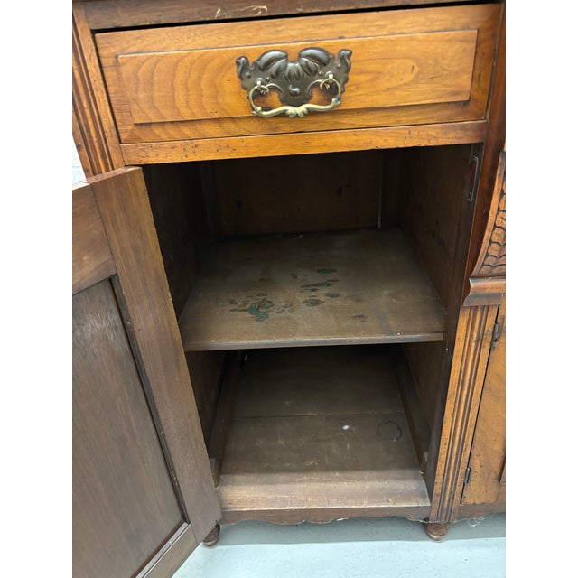 Antique Spanish or Victorian Sideboard / Buffet With Mirror For Sale - Image 9 of 12
