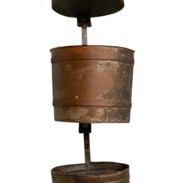 19th Century French Water Mill Buckets - Set of 3 For Sale In Dallas - Image 6 of 8