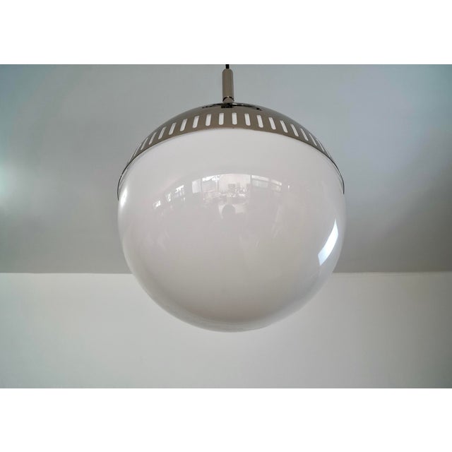 Mid-Century Modern Style Jonathan Adler Nickel & Glass Pendant - Brand New For Sale In Los Angeles - Image 6 of 12