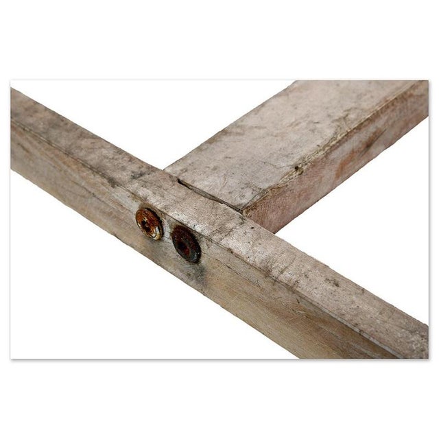 Wood Desk with 3 Drawers For Sale - Image 5 of 8