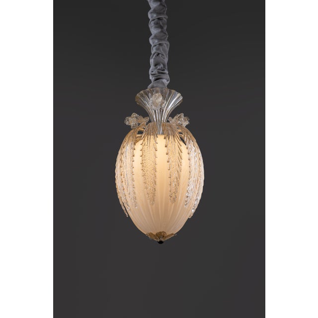 Art Deco Murano Glass Art Stained Lantern by Archimede Seguso for Seguso, 1950s For Sale - Image 4 of 13