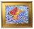 2020s Post-Impressionist Bowl of Colorful Fruit Painting Including the Antiqued Gold Wood Frame For Sale - Image 5 of 5