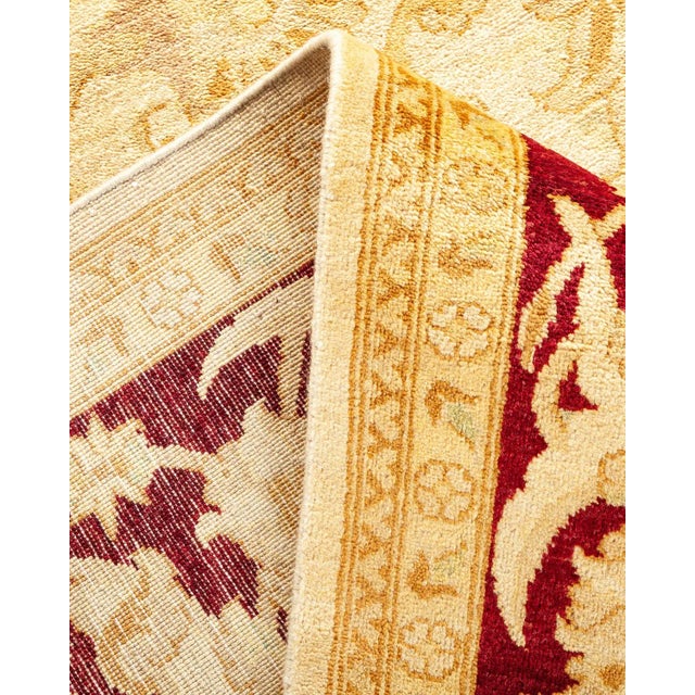 Vintage Traditional Hand Knotted Wool Area Rug, Ivory - 6'2" X 9'3" For Sale In New York - Image 6 of 9