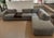 Stylish Modern Hooker Furniture Custom Sectional. 5 piece, multicolored textured woven fabric. Small table in between,...